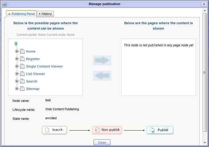 Another example of publication UI, in eXo WCM this time Another example of publication UI, in eXo WCM this time
