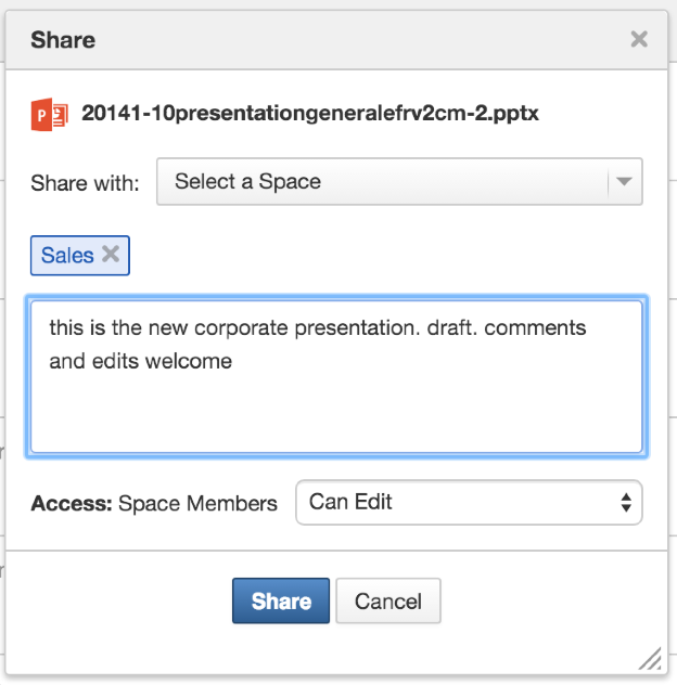 Better document sharing and document management