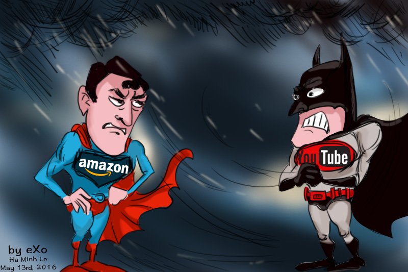 aMAZON VS yOUTUBE