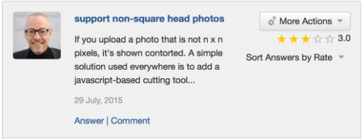 Support non square head photos